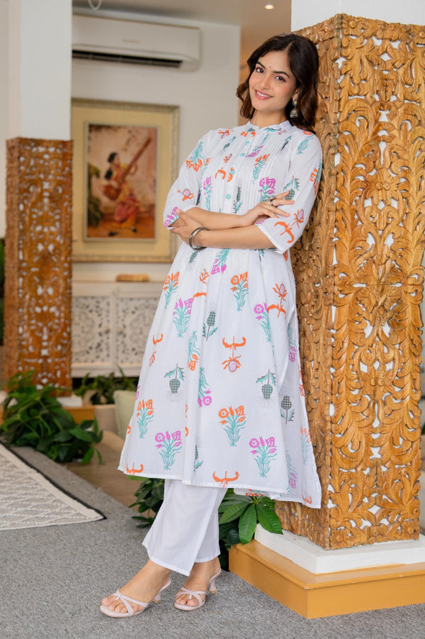 Pure Cotton Co-ord Set with Pintex Work