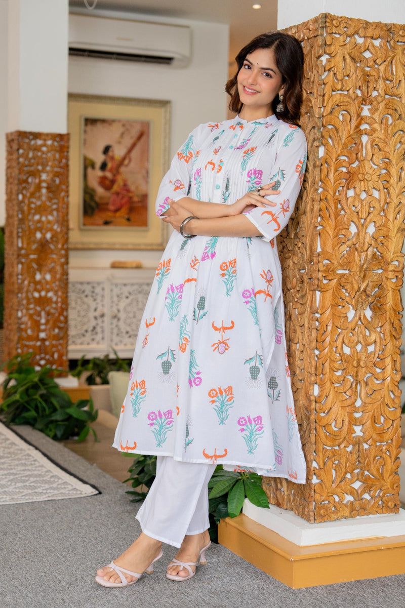 Pure Cotton Co-ord Set with Pintex Work