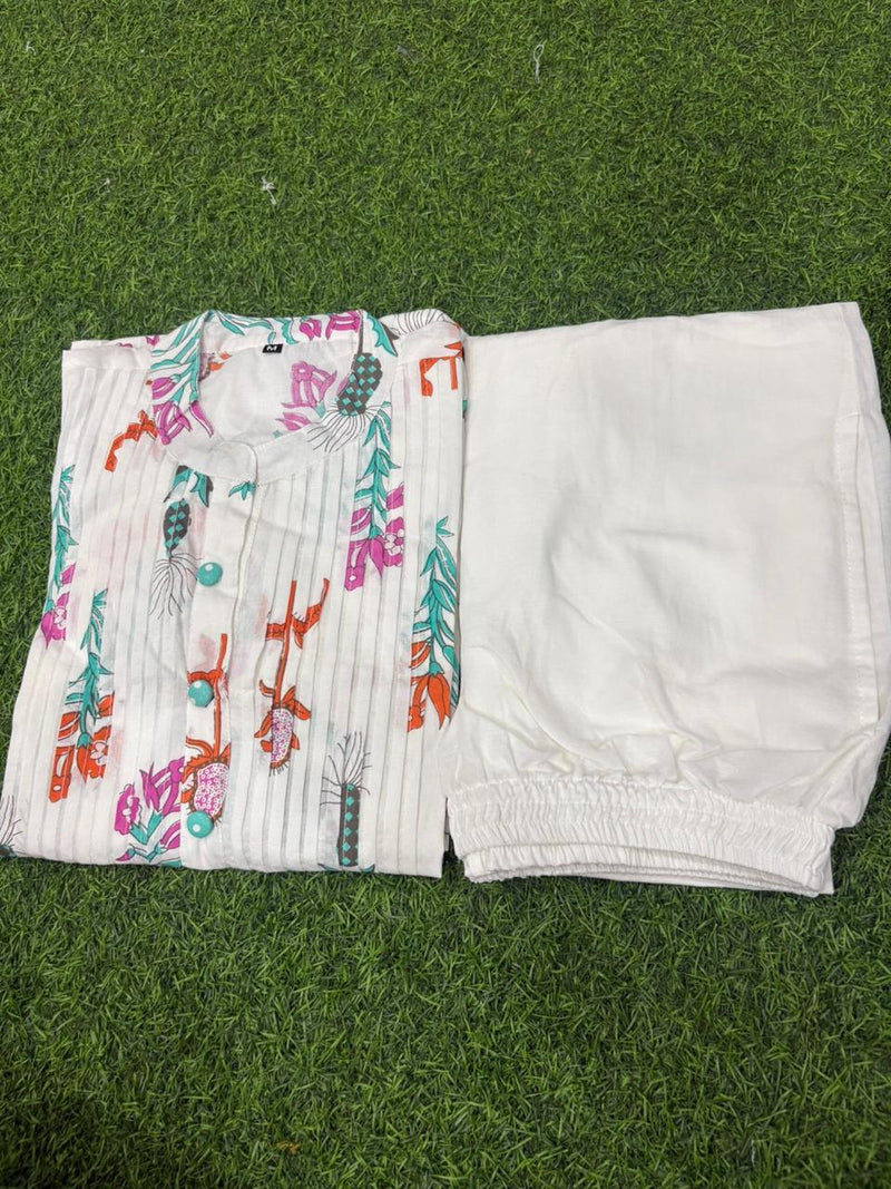Pure Cotton Co-ord Set with Pintex Work