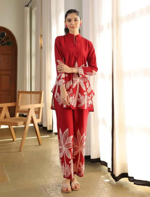 Pure Cotton Co-ord Set with Pocket Pants