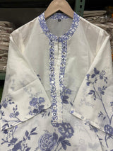 Printed Pure Cotton Co-ord Set with Embroidery