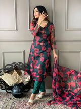 Premium Organza Kurta Set with Lining