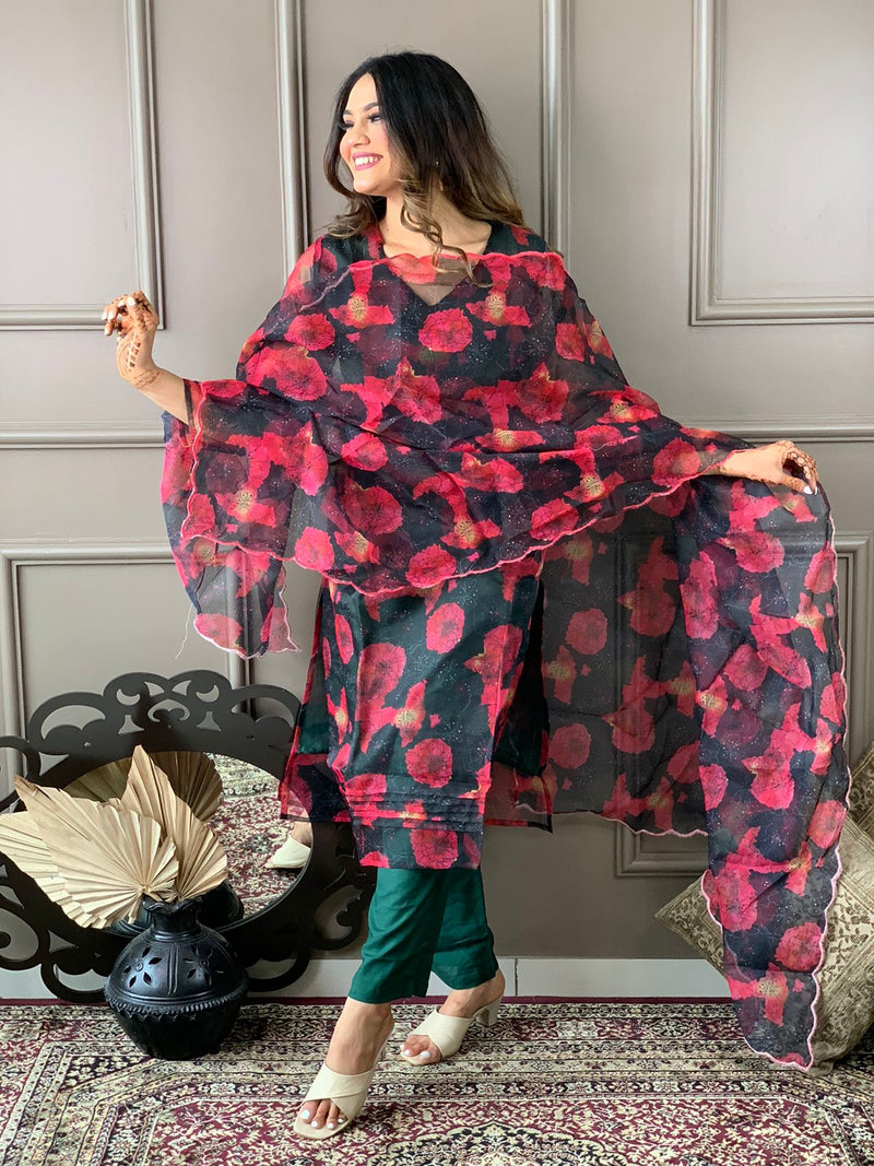 Premium Organza Kurta Set with Lining
