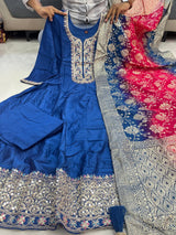 Jashn-E-Noor Anarkali Flared Kurti Pant Dupatta Set