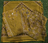 Elegant Cotton Angrakha Kurta Pant Dupatta Set with Embroidery & Adda Work – Utsaahit New Arrival | Sizes M to 7XL