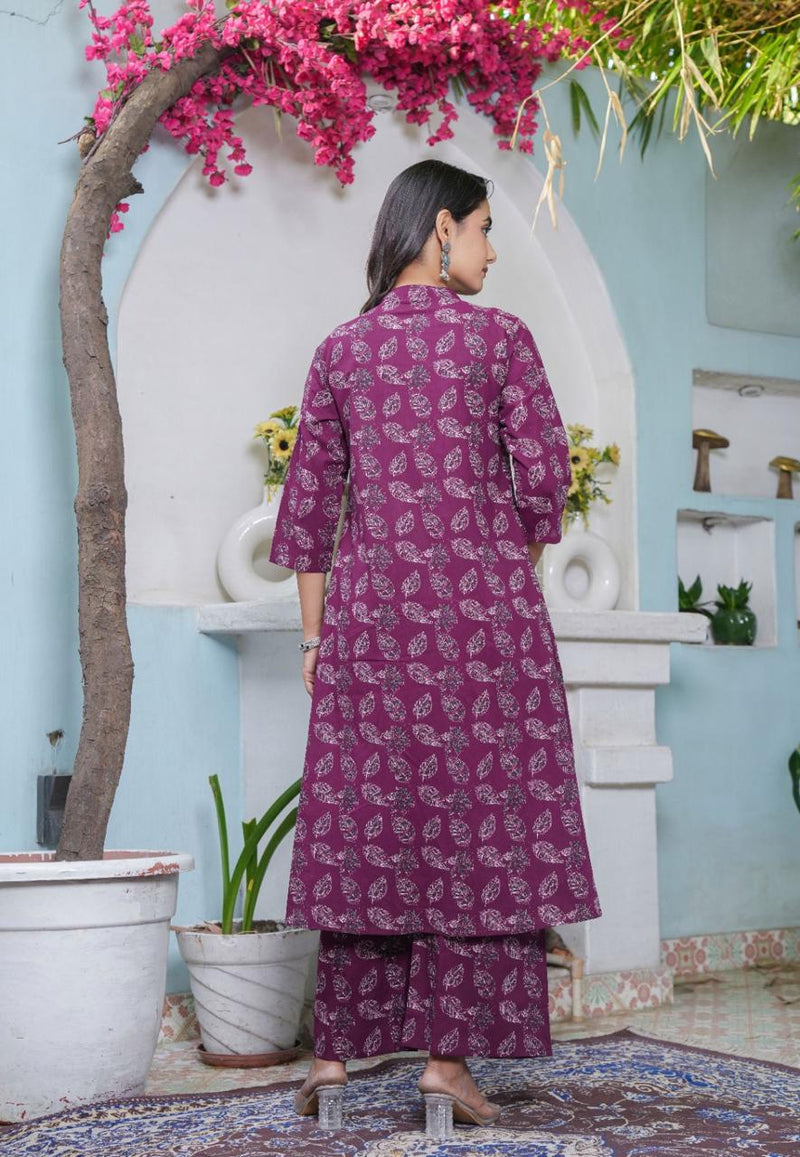 Elegant Cotton Angrakha Kurta Pant Dupatta Set with Embroidery & Adda Work – Utsaahit New Arrival | Sizes M to 7XL