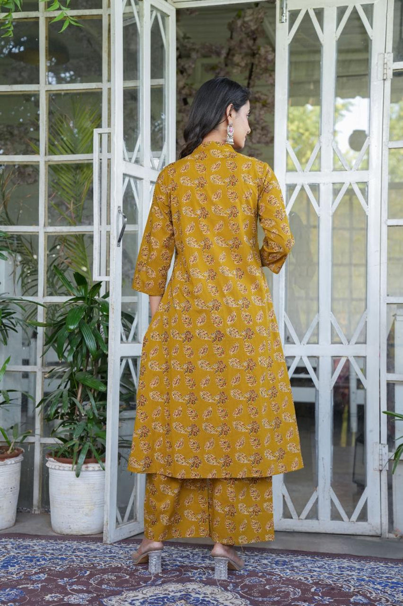 Elegant Cotton Angrakha Kurta Pant Dupatta Set with Embroidery & Adda Work – Utsaahit New Arrival | Sizes M to 7XL