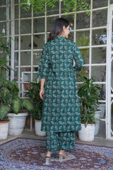 Elegant Cotton Angrakha Kurta Pant Dupatta Set with Embroidery & Adda Work – Utsaahit New Arrival | Sizes M to 7XL