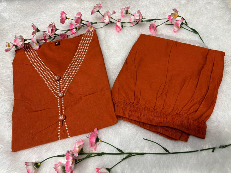Premium Cotton Co-ord Set with Stylish Button Detailing &amp; Pocket