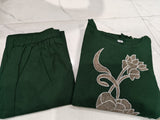 Elegant Pure Cotton Embroidered Co-ord Set with Matching Pant