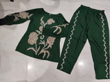 Elegant Pure Cotton Embroidered Co-ord Set with Matching Pant