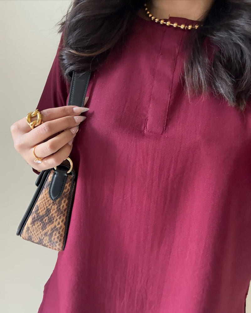 Premium Cotton Pleated Buttoned Co-ord Set with Palazzo