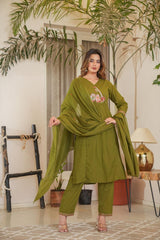 beautiful pastel-shade cotton suit set
