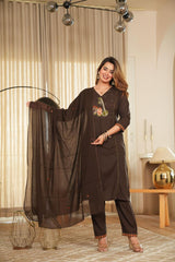 beautiful pastel-shade cotton suit set