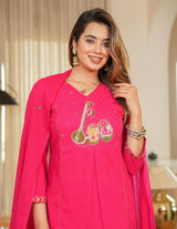 beautiful pastel-shade cotton suit set