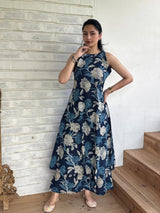 Premium Floral Fine Cotton Kurti Palazzo Set