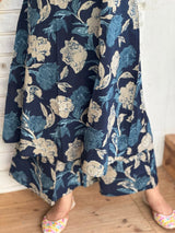 Premium Floral Fine Cotton Kurti Palazzo Set
