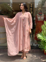 A-line kurti set with dupatta