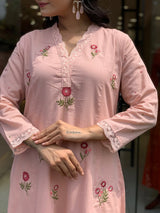 A-line kurti set with dupatta
