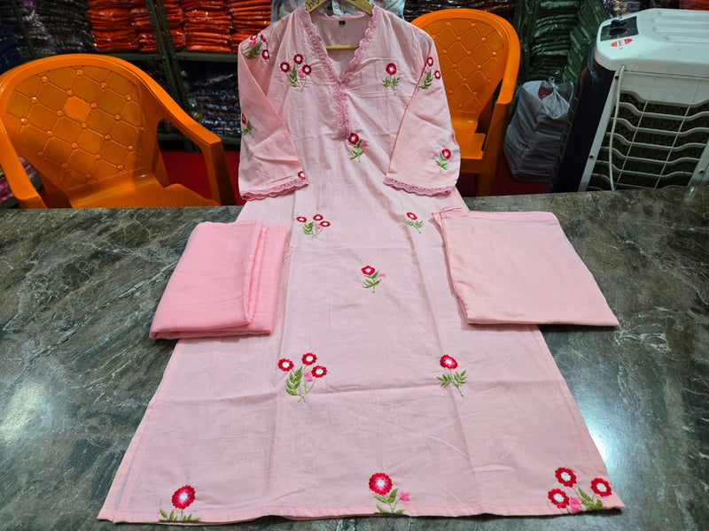 A-line kurti set with dupatta