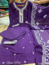 Premium 3 Piece Cotton Kurti Pant Dupatta Set