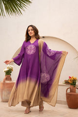 Premium 3 Piece Cotton Kurti Pant Dupatta Set
