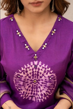 Premium 3 Piece Cotton Kurti Pant Dupatta Set