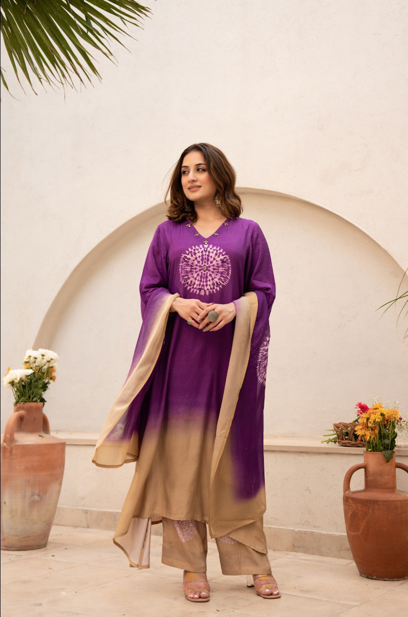 Premium 3 Piece Cotton Kurti Pant Dupatta Set