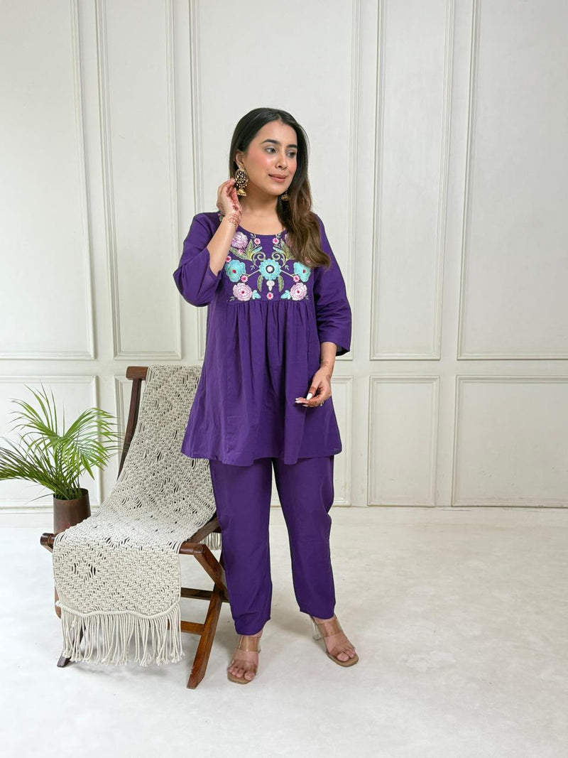 Trendy & Comfortable Pure Cotton Coord Set