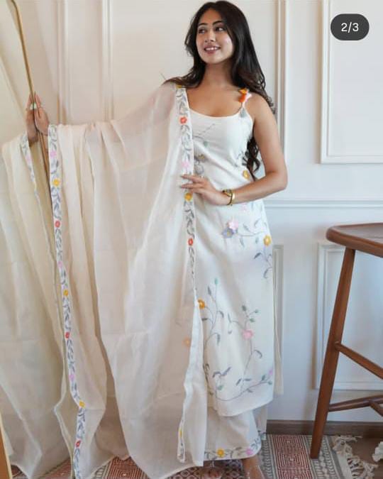 Elegant Cotton Pant Set