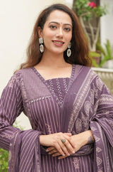 premium cotton kurti pant dupatta set
