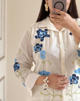 New Designer Cotton Slub Cord Set