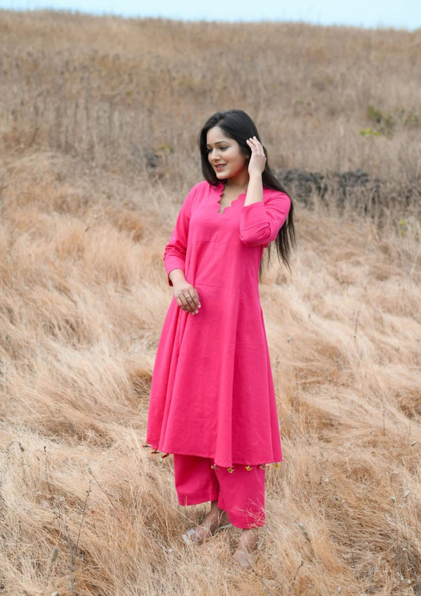 premium cotton kurti pant set