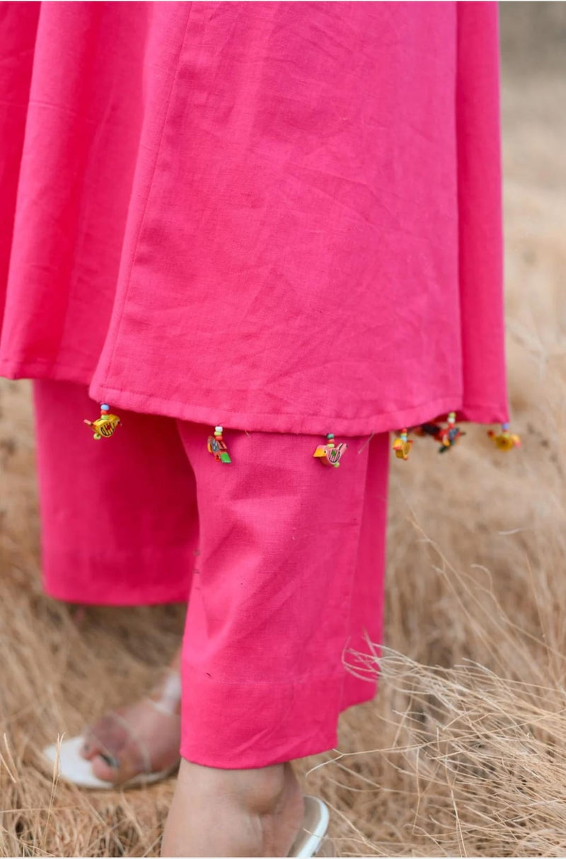 premium cotton kurti pant set