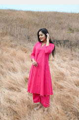 premium cotton kurti pant set