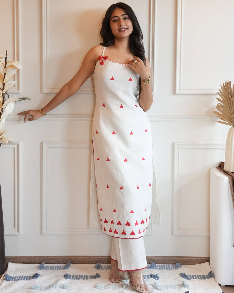 Premium Cotton Flex Kurti pant dupatta Set