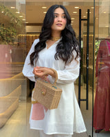 Elegant Embroidery Premium Cotton Co-ord Set