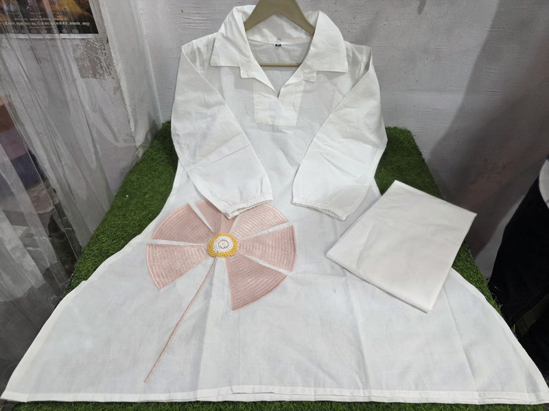 Elegant Embroidery Premium Cotton Co-ord Set