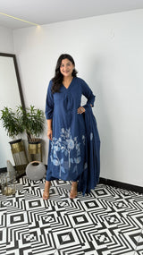 Premium Cotton Kurti Pant Dupatta Set