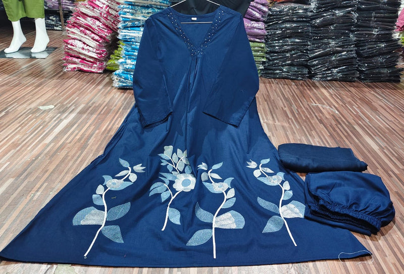 Premium Cotton Kurti Pant Dupatta Set