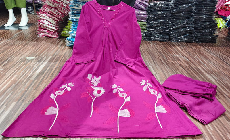 Premium Cotton Kurti Pant Dupatta Set