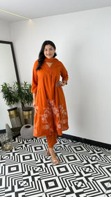 Premium Cotton Kurti Pant Dupatta Set