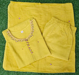 Premium Cotton Flex Kurta, Pant & Dupatta Set