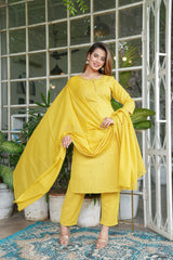 Premium Cotton Flex Kurta, Pant & Dupatta Set