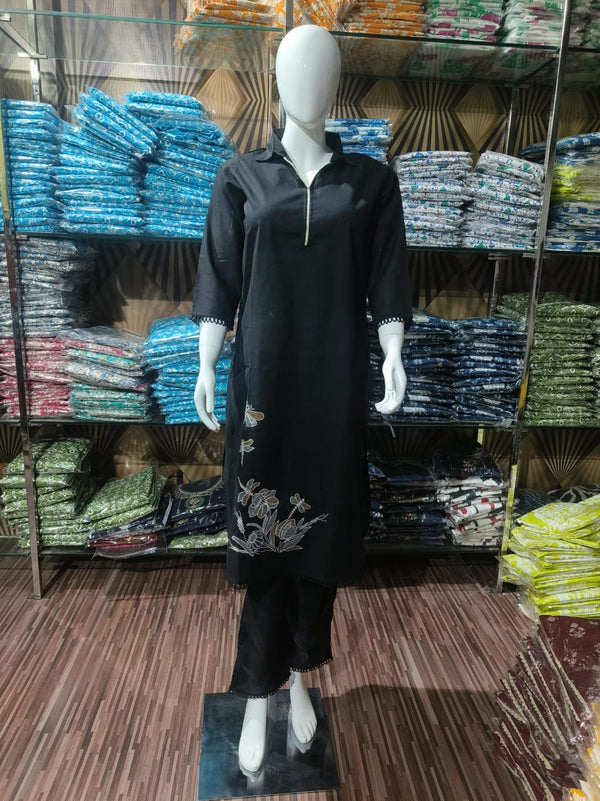 Pure Cotton Kurta Pant Set
