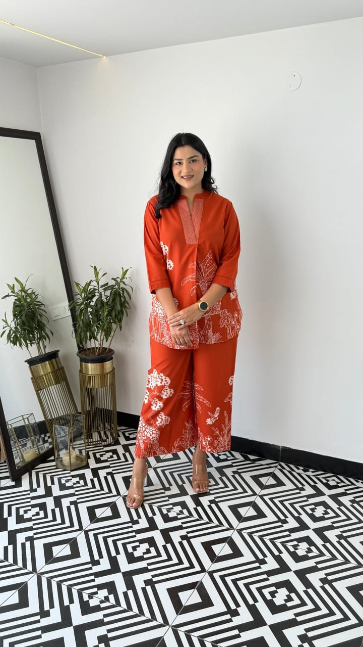 premium pure cotton kurti pant set