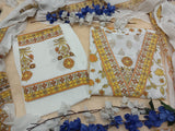 Floral Motif Printed Cotton Kurti Pant Dupatta Set