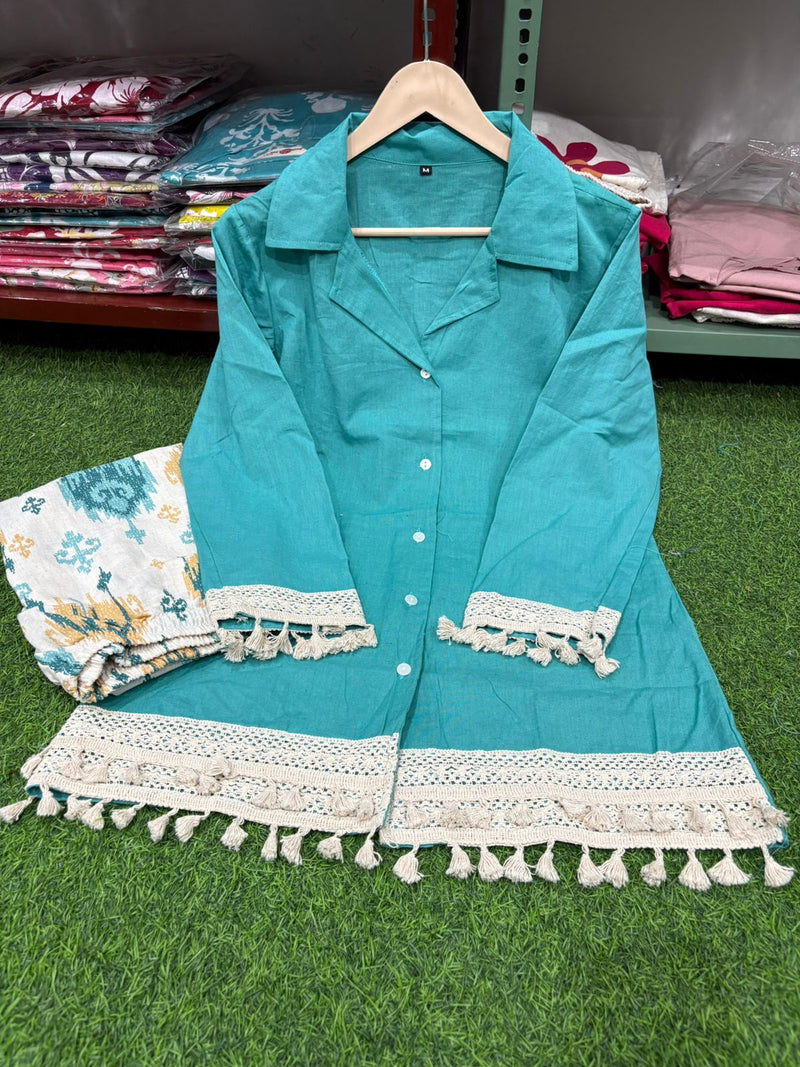 Premium Cotton Flex 2-Pc Co-ord Set