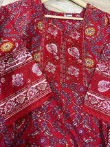 Cotton Anarkali Kurta Pant &amp; Dupatta Set