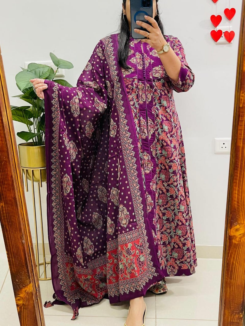 Premium Quality Rayon Kurti Pant with Dupatta